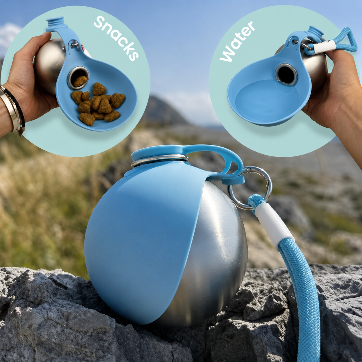 Auralax Portable Pet Bowl Bottle